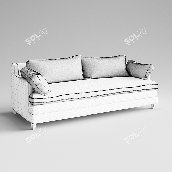 Dale Transformable Sofa - Stylish & Comfy 3D model image 3