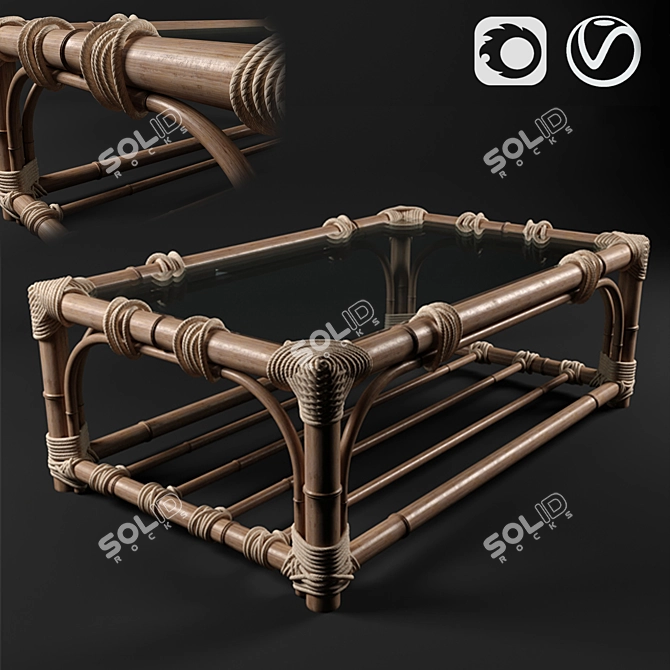 Sleek and Stylish Table 3D model image 4