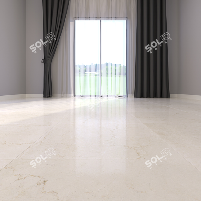 Luxury Marble Floor Tiles 3D model image 2