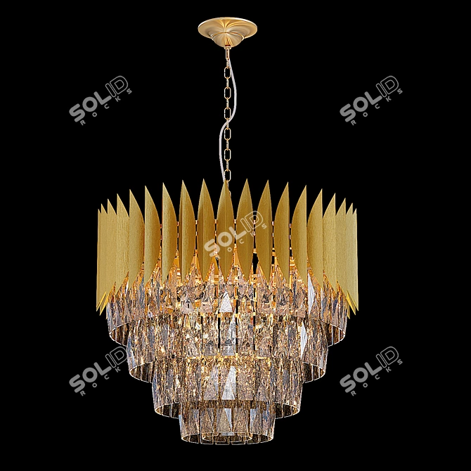 Odeon Light Valletta Crystal Chandelier 3D model image 1