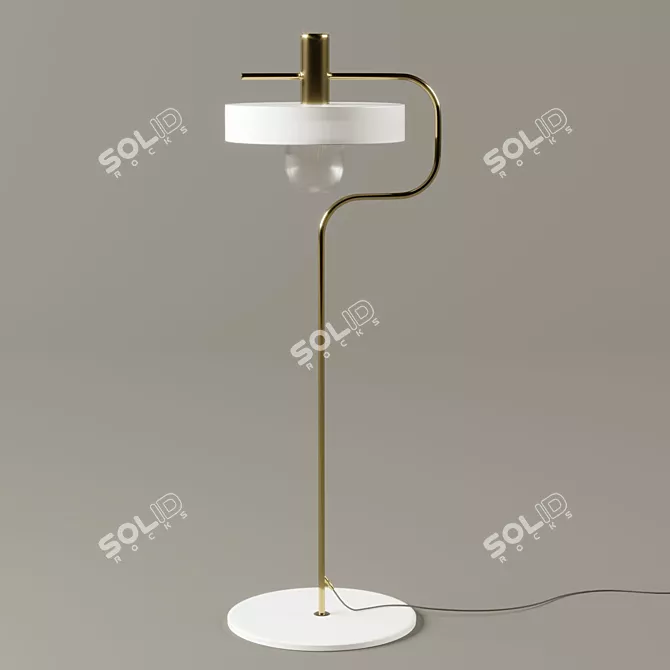 Aloa Blanca: Stylish Table Lamp by Aromas Factory 3D model image 1