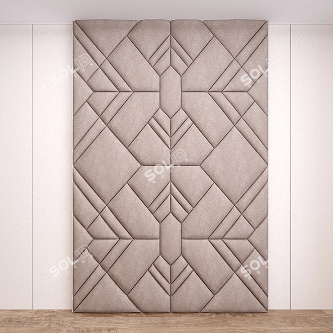 Intricate 3D Panel Design 3D model image 1