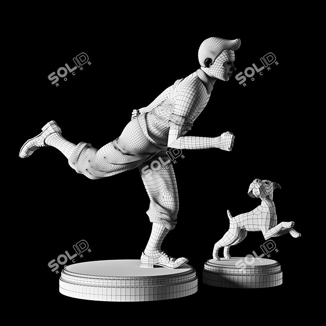 Adventures of Tintin - Classic Comic Series 3D model image 4