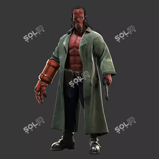 Hellboy: Legendary Comic Hero 3D model image 1