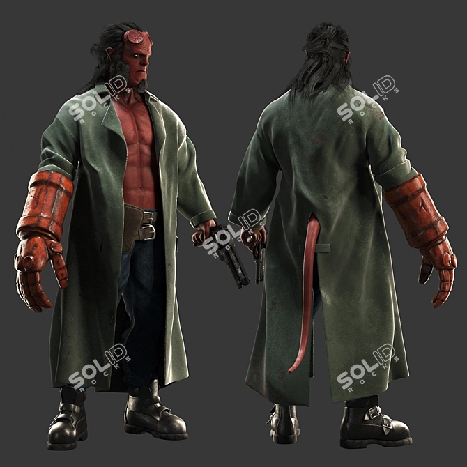 Hellboy: Legendary Comic Hero 3D model image 2