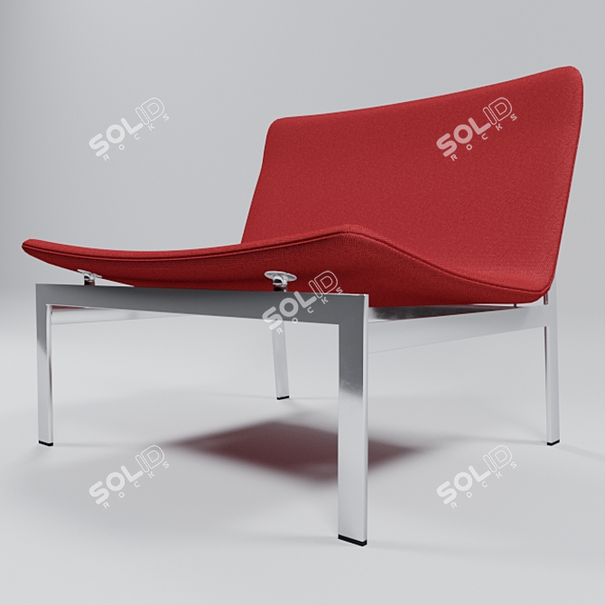 B&B Italia Word Armchair: Sleek Design and Comfort 3D model image 1