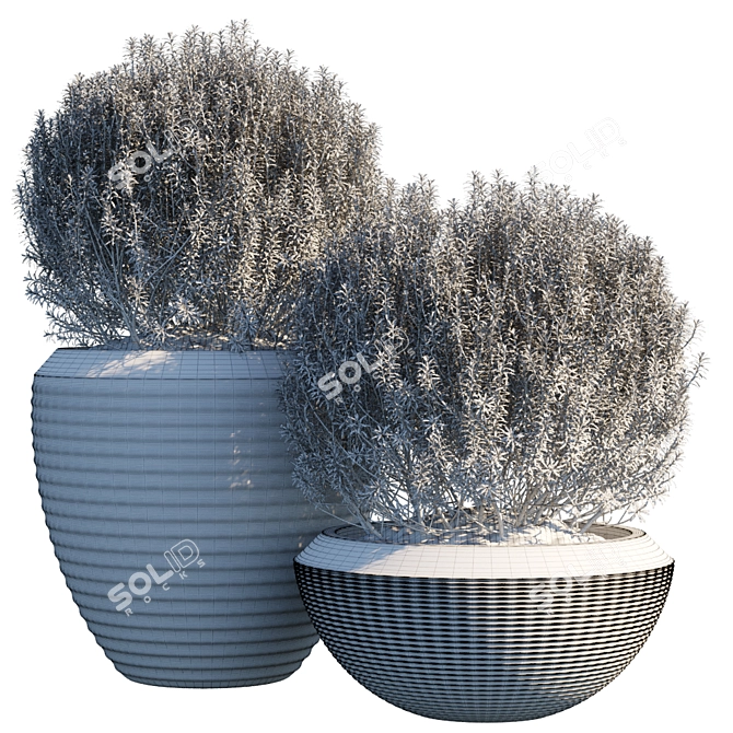 Green Oasis: Potted Plant #3 3D model image 2