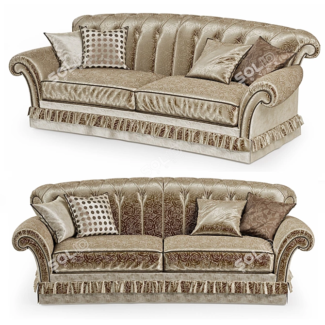 Montellassi Piccadilly Sofa: Timeless Elegance 3D model image 1