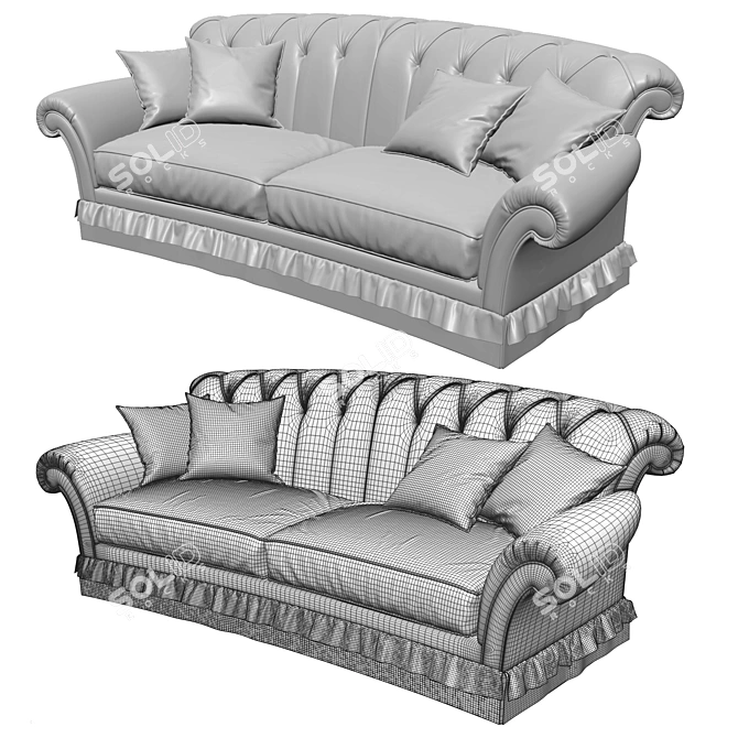 Montellassi Piccadilly Sofa: Timeless Elegance 3D model image 3