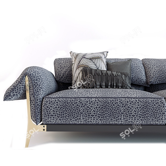 Luxurious Roberto Cavalli Montego Sofa 3D model image 2