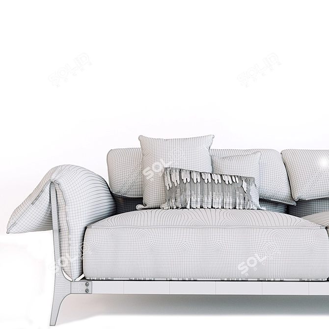 Luxurious Roberto Cavalli Montego Sofa 3D model image 3