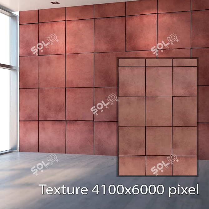 High-Resolution Seamless Facade Tile 3D model image 2