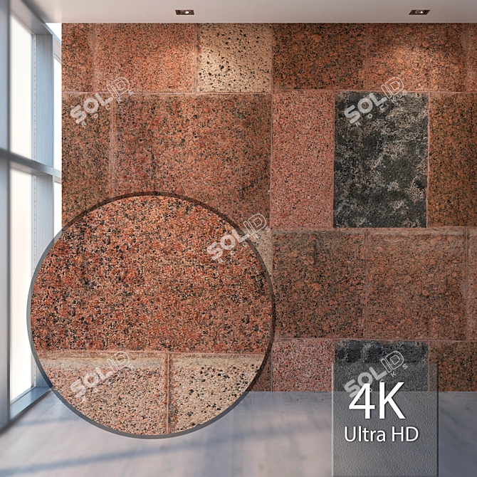 Title: Seamless Granite Texture 3D model image 1