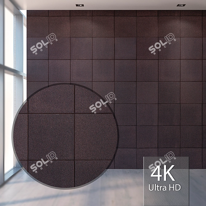 High Resolution Seamless Porcelain Tile 3D model image 1