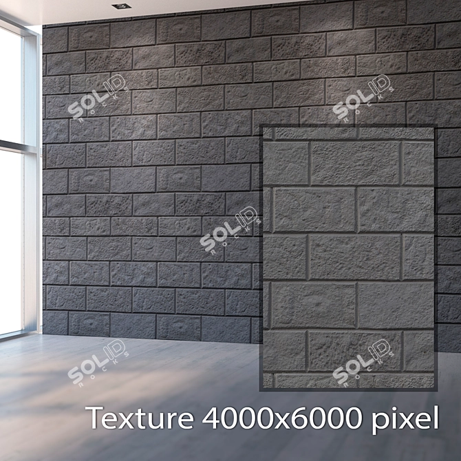 Seamless Blocks Texture Kit 3D model image 2