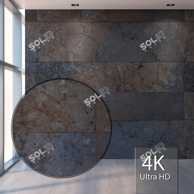Seamless Marble Texture with High Resolution 3D model image 1