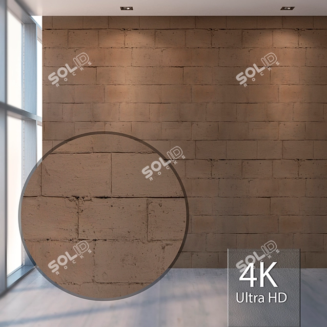 Seamless Wall Texture - High Resolution and Detail 3D model image 1