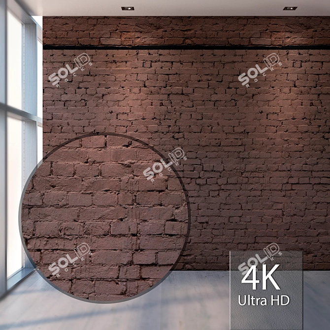 Seamless Brick Texture Kit 3D model image 1