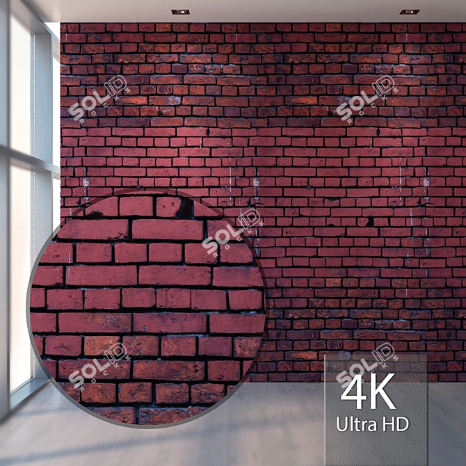 Title: Seamless High-Resolution Brick Texture 3D model image 1