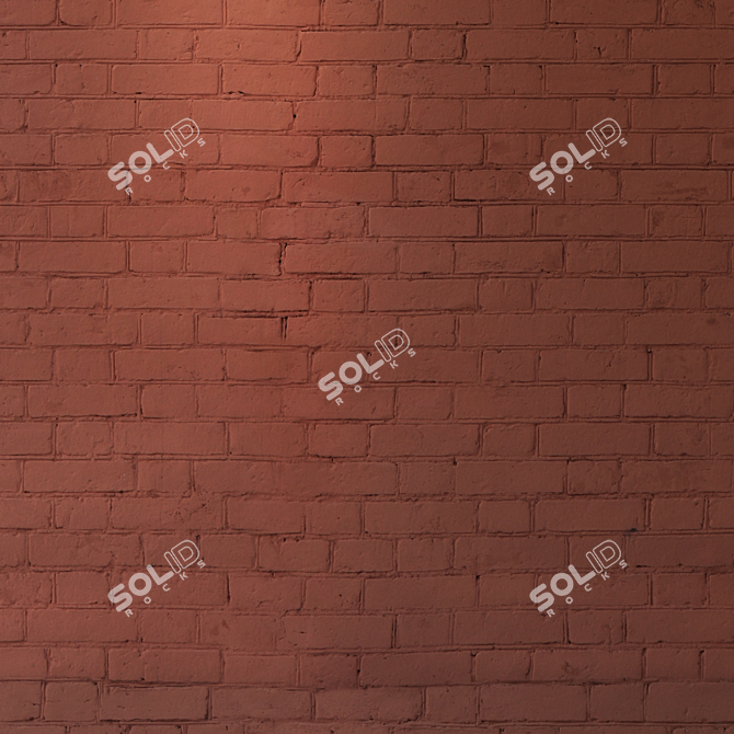 Seamless Red Brick Texture 3D model image 3