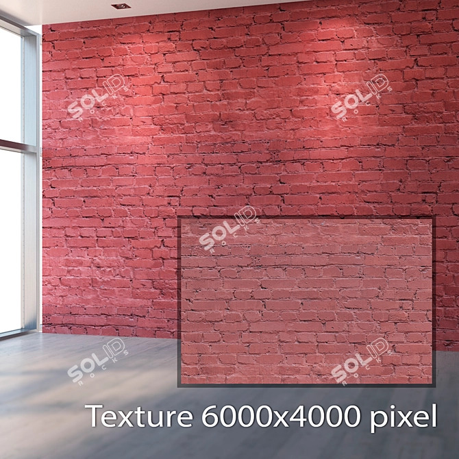 Seamless Red Brick Texture Kit 3D model image 2