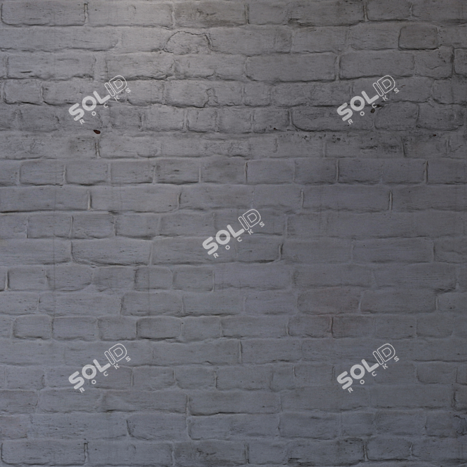 Brick Gray Seamless Texture Kit 3D model image 3