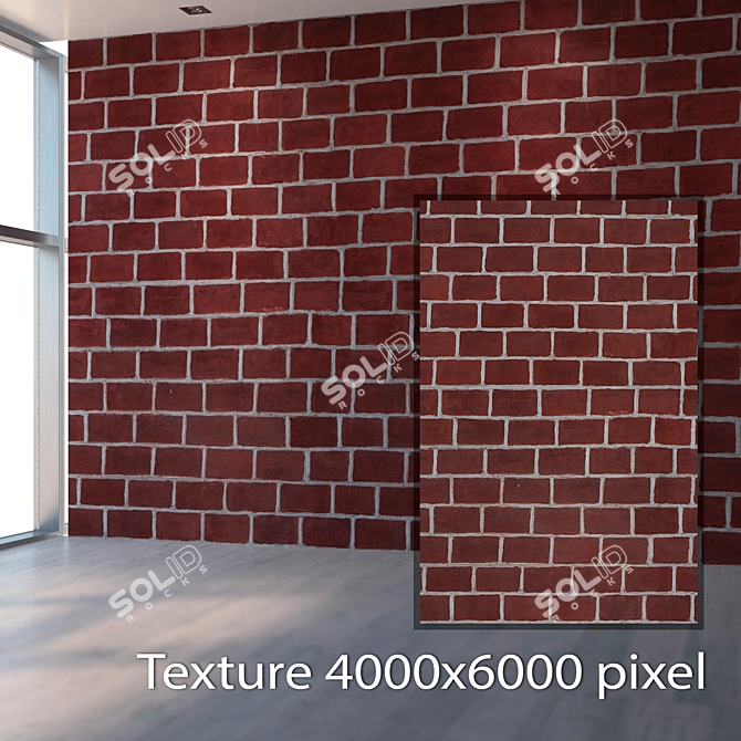 Seamless Brick Texture: High Resolution & Detail 3D model image 2