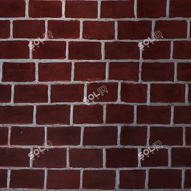 Seamless Brick Texture: High Resolution & Detail 3D model image 3