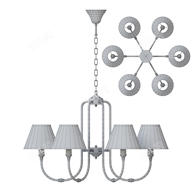 Elegant MW-Light Consuelo Chandelier 3D model image 3