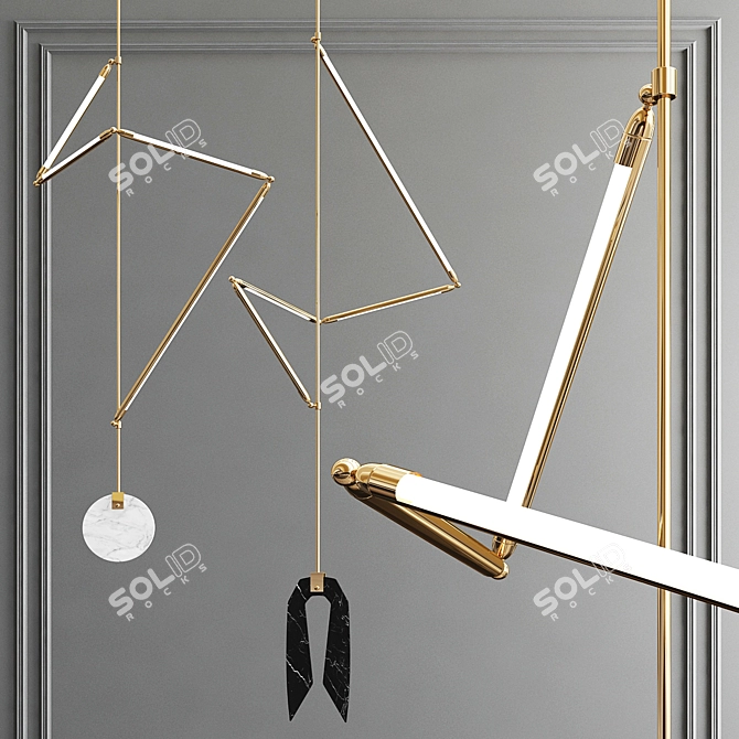 Bec Brittain Helix Pendant Light 3D model image 1