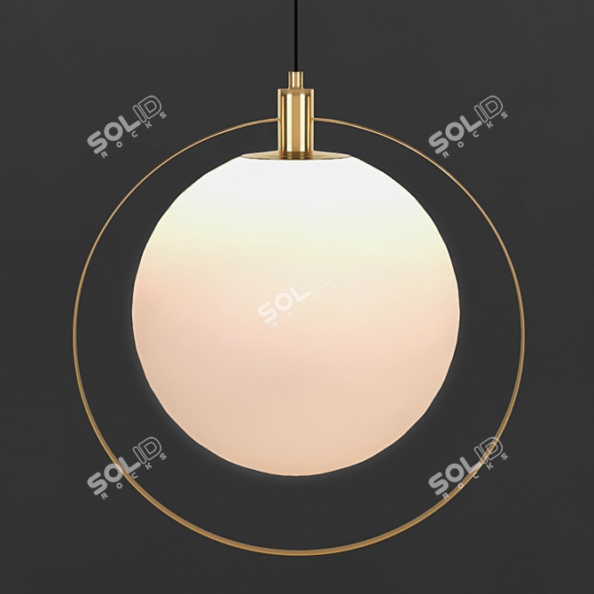 Elegant Aurora Pendant: Stylish Lighting Solution 3D model image 1