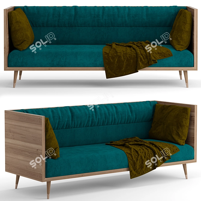 Modern Comfort Sofa 3D model image 1