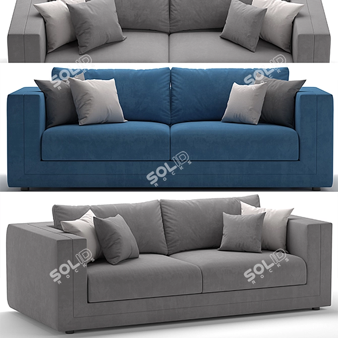 Modern Tancredi Sofa: Stylish Comfort for Your Home 3D model image 1