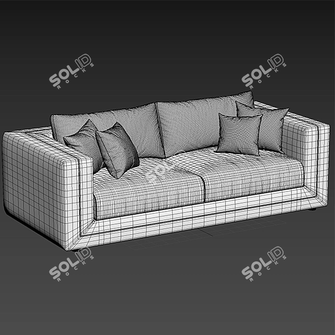 Modern Tancredi Sofa: Stylish Comfort for Your Home 3D model image 3