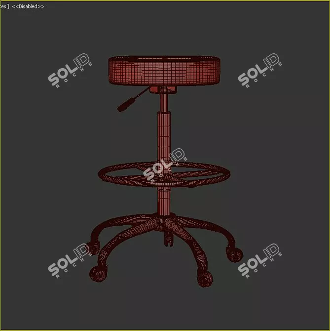 ErgoComfort Office Chair 3D model image 3