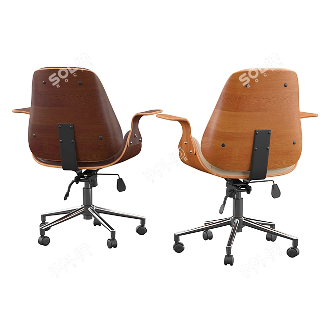 ErgoLux Office Chair 3D model image 2