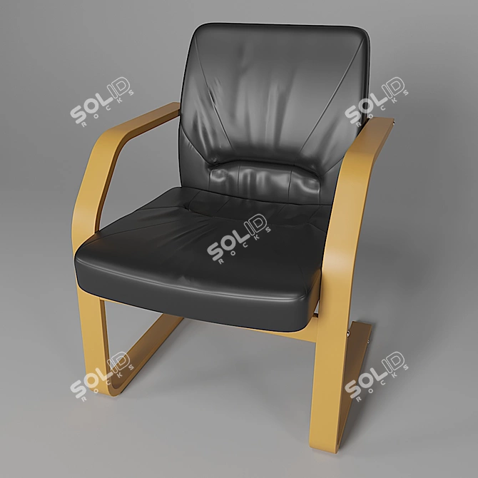 Soft Office Chair: Perfect for Comfort 3D model image 1