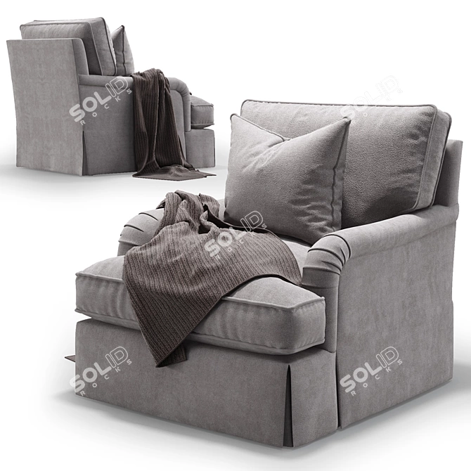 Baker's Choice Simmons Chair 3D model image 1