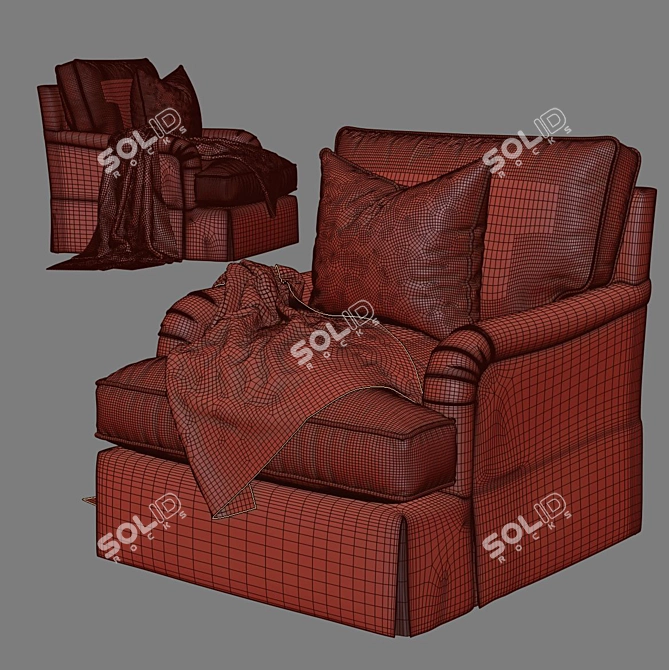 Baker's Choice Simmons Chair 3D model image 3
