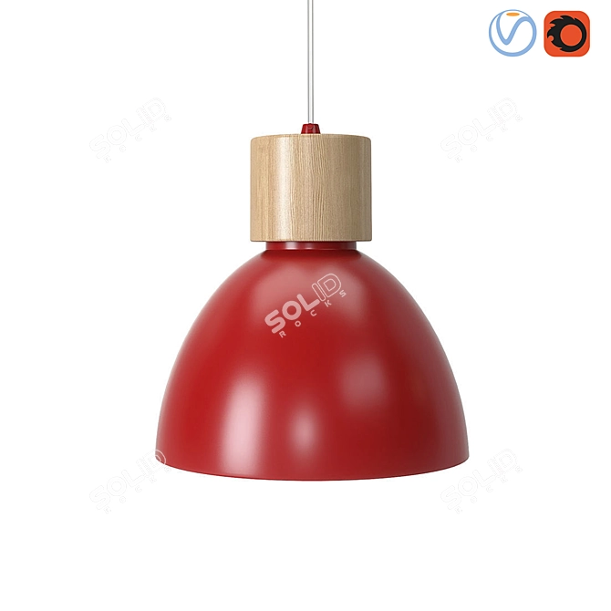 Scandinavian Ceiling Lamp Collection 3D model image 2