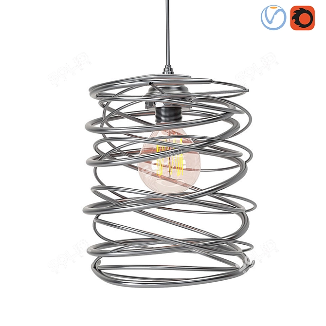 Scandinavian Style Ceiling Lamp Set 3D model image 3