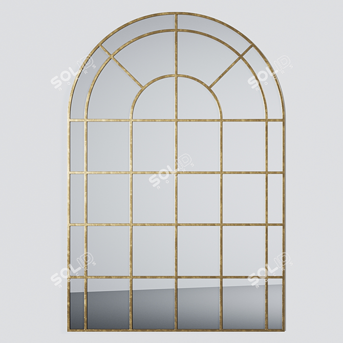 Elegant Grantola Arch Mirror 3D model image 1