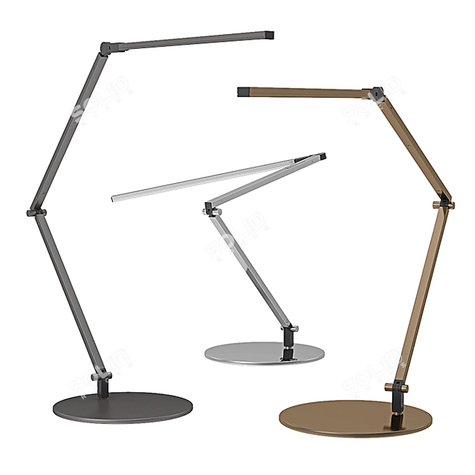 RH's Z Bar LED Task Lamp 3D model image 1