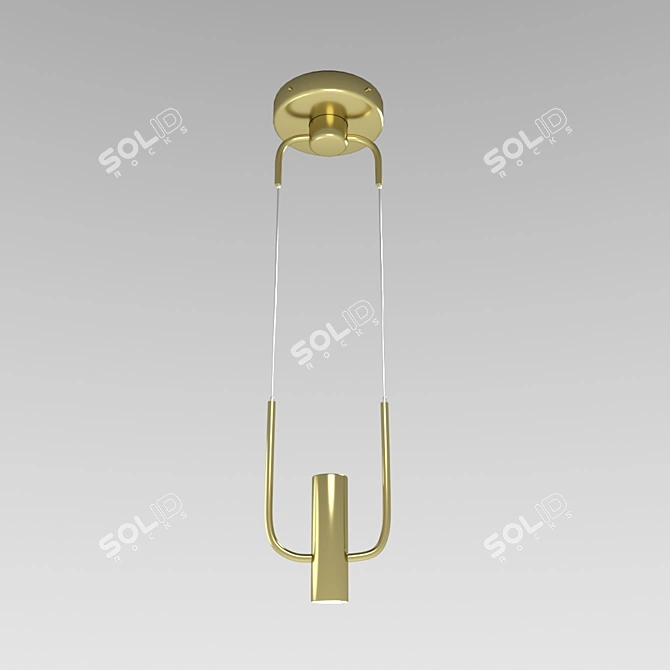 Inodesign Tapi Tap: Modern Brass Pendant Light 3D model image 1