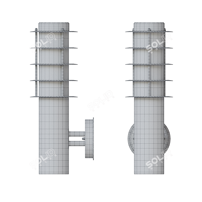 DeMarkt Pluto Outdoor Light 3D model image 3