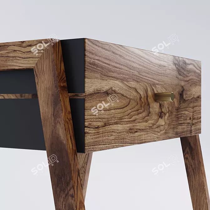 Contemporary Storm Nightstand 3D model image 2