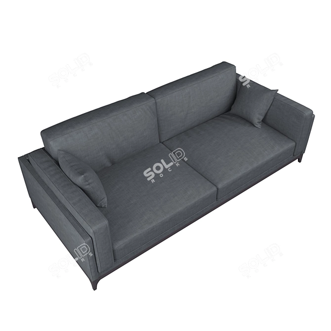 Marconato & Zappa Fabric Sofa 3D model image 2