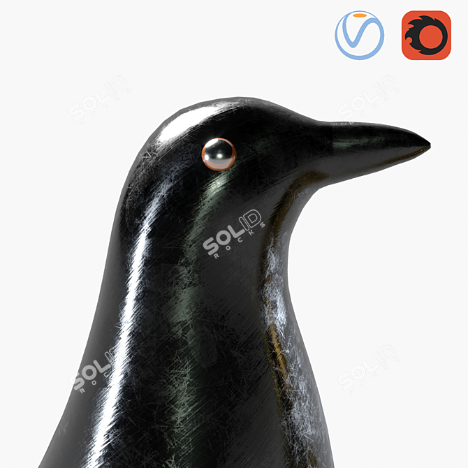 Sleek Vitra Bird: Elegant Decorative Object 3D model image 2