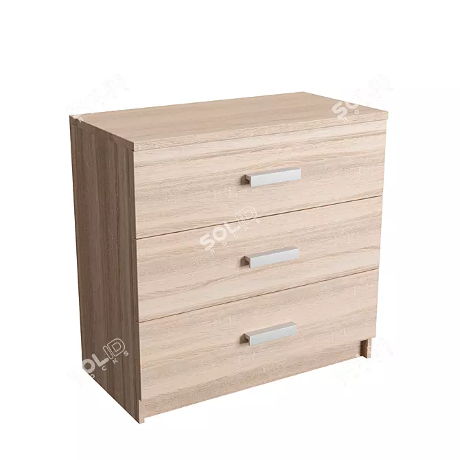 Modern Chest of Drawers 3D model image 1