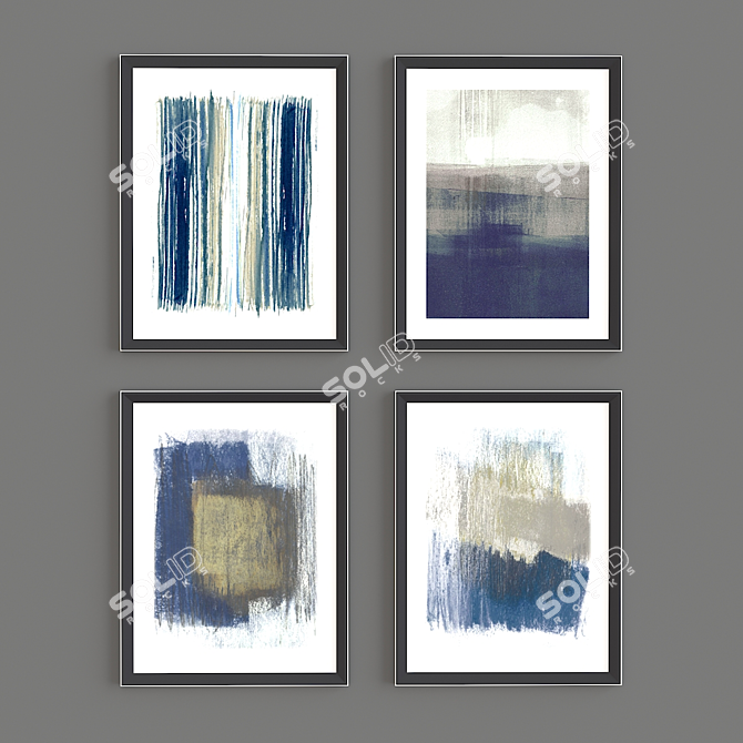 Minimalistic Aquarelle Set 3D model image 2